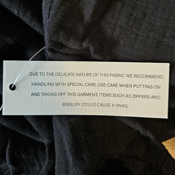 SOL ANGELES Women's Gauzy Cotton Maxi Dress with Side Pockets in BLACK, M/L - Picture 10 of 11